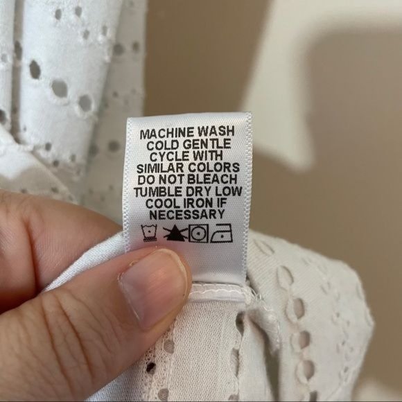 PL Movement Women's Petite Large White Eyelet Tank Top‎ - Picture 8 of 8